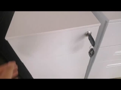 O lado magro abre 3 fabricantes de aço dos armários do suporte do Office Mobile da gaveta