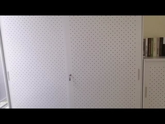 o armário de arquivo de aço magro do escritório da porta deslizante da borda de 12mm bateu NÃO para baixo