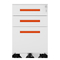 ISO9001 Assembled 3 Drawer Mobile Pedestal Cabinet Office Filing Cabinet
