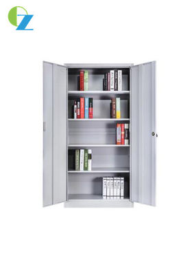 4 Layer Office Furniture Steel Office Cupboard KD Structure 2 Swing Door