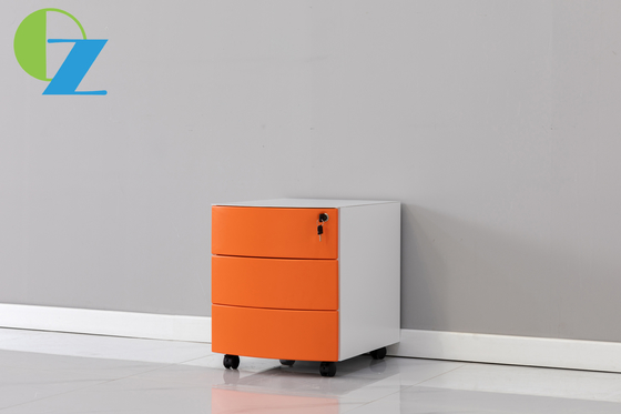 Arc Edge Side Open Office Mobile Pedestal Filing Storage Cabinet 3 Drawers